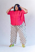 Plus Size Women's Pant - White/Black Dot Balloon Pant