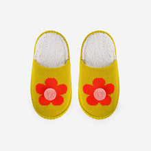 Flower Pom Slide Slippers