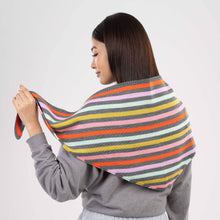 Color Stripe Triangle Scarf