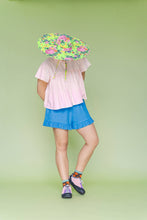 Women’s Linen Bloomers - Bluebell Ruffle Shorts