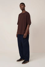 Box Tee in Mahogany