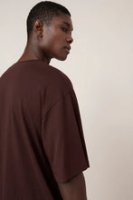 Box Tee in Mahogany