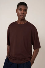 Box Tee in Mahogany