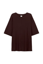 Box Tee in Mahogany