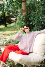 Size Inclusive Plus Size Long Sleeve Button Up Striped Linen