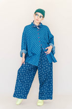 Polka Dot Denim Button Up