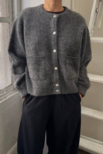 Amélie Alpaca Cardigan in Charcoal