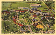 Postcard OH-136 View over Ohio State University, Columbus