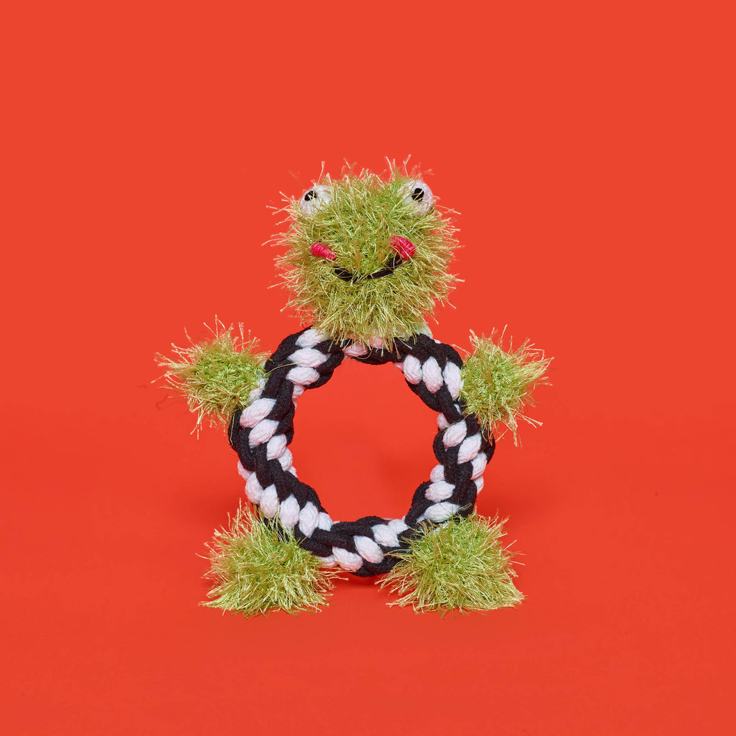 Frog Rope Dog Toy 