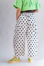Plus Size Women's Pant - White/Black Dot Balloon Pant