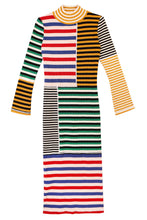 Cecil Dress in Multi Stripe