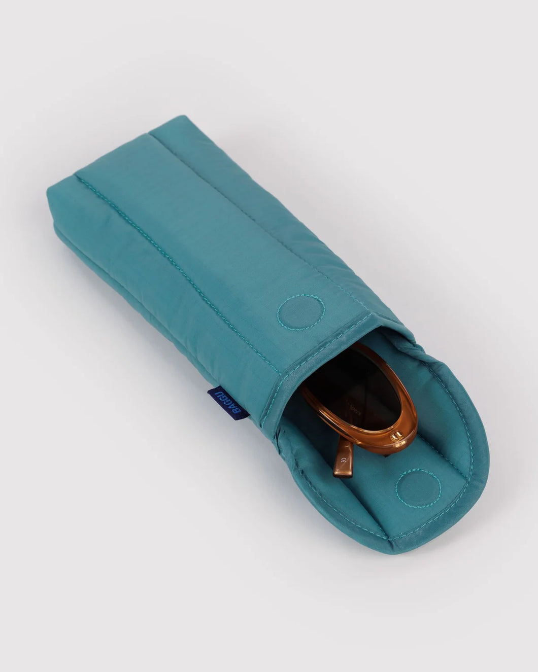 Puffy Glasses Sleeve in Peacock