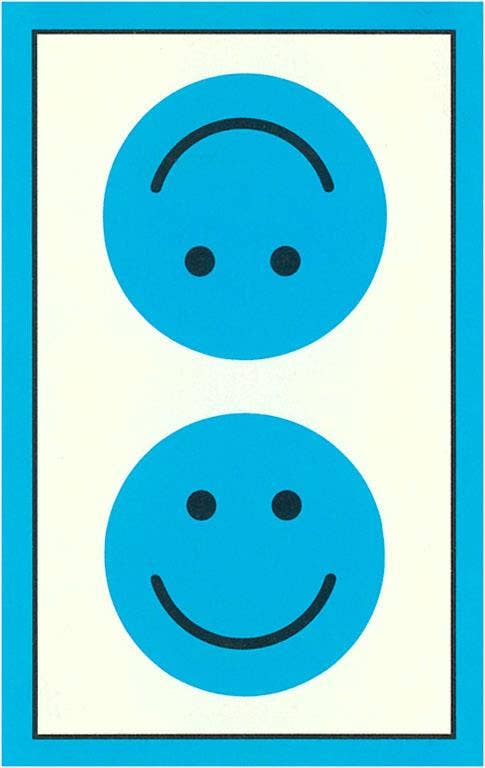 Magnet SZ-50 Blue Opposed Happy Faces