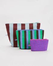 Go Pouch Set in Vacation Stripe Mix