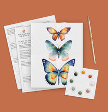 All-In-One Beginner Watercolor Paint Set - Butterflies
