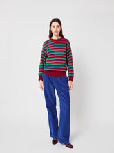 Striped Fitted Cotton Jumper