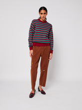 Striped Fitted Cotton Jumper