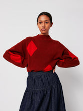 Diamond Card Turtleneck Jumper