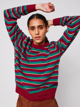 Striped Fitted Cotton Jumper