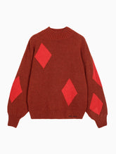 Diamond Card Turtleneck Jumper