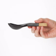 Ceramic Soup Spoon: Speckled White