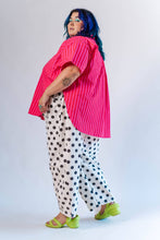 Plus Size Women's Pant - White/Black Dot Balloon Pant