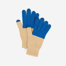 Colorblock Knit Touchscreen Gloves