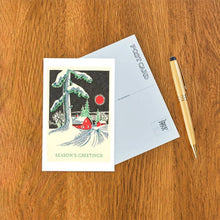 Postcard MC-617 Season's Greetings, Barn in Winter
