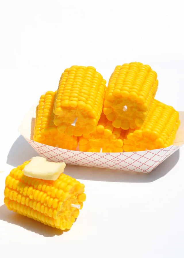 Corn Pillar Candle