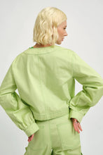 Carrie Jacket in Green Twill