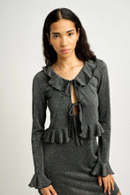 Carole Cardigan in Black Shimmer