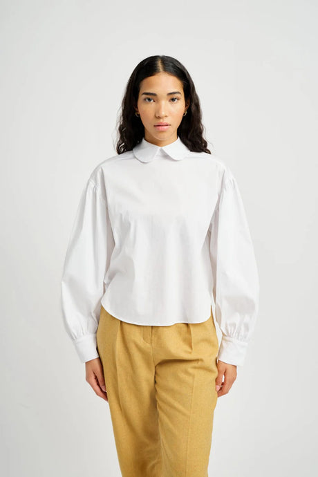 Leni Shirt in White Cotton