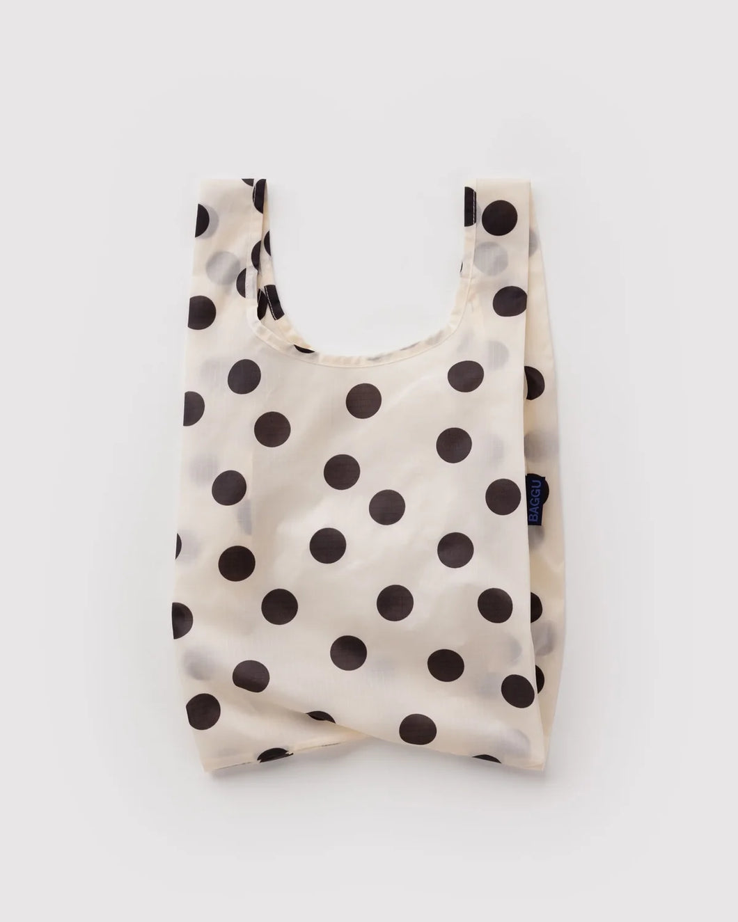 Baby Baggu in Cream and Black Polka Dot