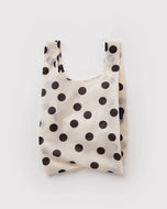 Baby Baggu in Cream and Black Polka Dot