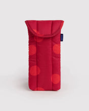 Puffy Glasses Sleeve in Red Polka Dot