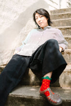 Size Inclusive Plus Size Long Sleeve Button Up Striped Linen