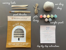 DIY Craft Clay Kit- Make Your Own Wish Bell- Air Dry Clay