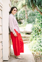 Size Inclusive Plus Size Long Sleeve Button Up Striped Linen