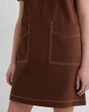 Foundation Dress in Brown Denim