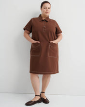Foundation Dress in Brown Denim