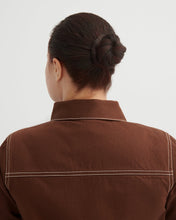 Foundation Dress in Brown Denim