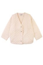 Harlow Jacket in Quilted Ecru