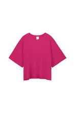 Light Boxy Tee in Magenta