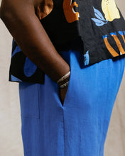 Mid Easy Pant in Cobalt Linen (Regular Length)