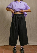 Mid Easy Pant in Black Linen (Regular Length)