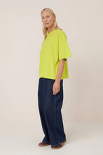Oversized Boxy Tee in Fluro Yellow