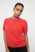 Trace Tee in Neon Red