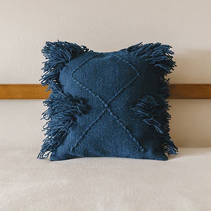 Tufted Triangles Throw Pillow Cover