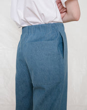 Slack Pants in Medium Blue Denim