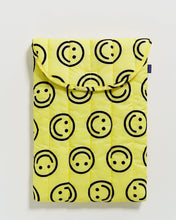 Puffy Laptop Sleeve in Yellow Happy, 16"